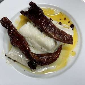 BACCALÀ SFRITTO CON PEPERONI CRUSCHI