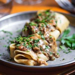 Pappardelle con funghi porcini e tartufo