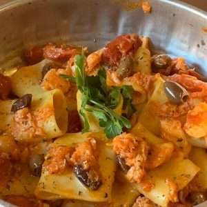 Paccheri Con Baccalà Corbarino E Fior Di Cappero
