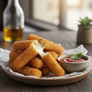 Bastoncini di mozzarella panati 5 pezzi